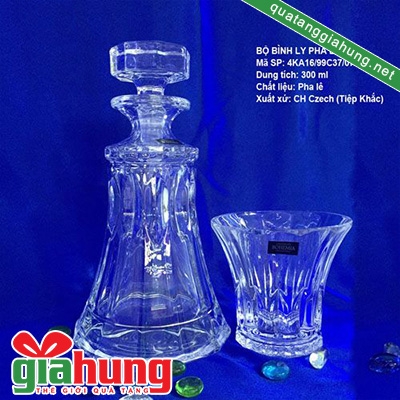 Bộ bình cốc pha lê Tiệp 006