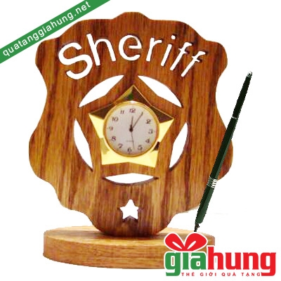 Đồng hồ quà tặng gỗ 007