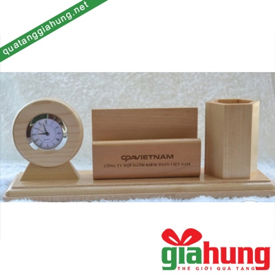 Bộ để bàn gỗ 008