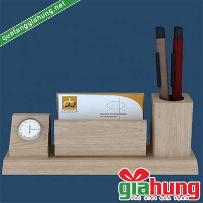 Ống cắm bút gỗ 009