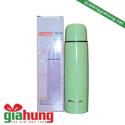 Bình giữ nhiệt inox CarLMann 0.5L xanh 08