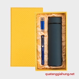 Bình giữ nhiệt + USB OTG + Bút ký cao cấp - 017