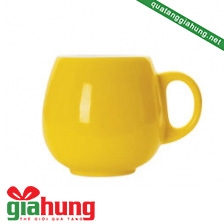 Cốc sứ rainbow màu vàng 027