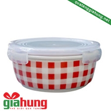 Hộp đựng thức ắn bằng gốm 004