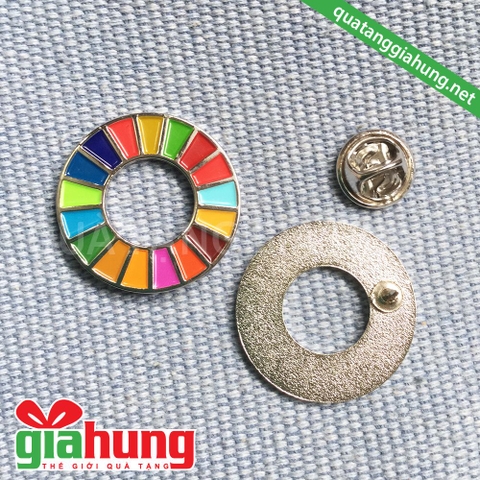 Huy hiệu đồng mạ bạc của TRƯỜNG QUỐC TẾ UNIS HÀ NỘI