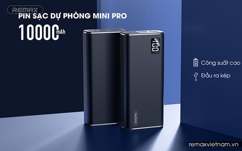 Pin sạc dự phòng Mini Pro 10000mah Remax RPP-155