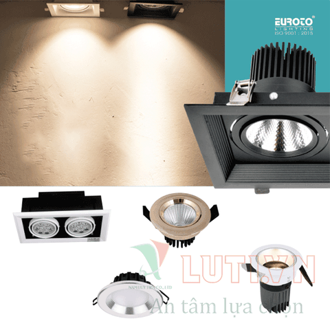 Đèn led âm trần Euroto