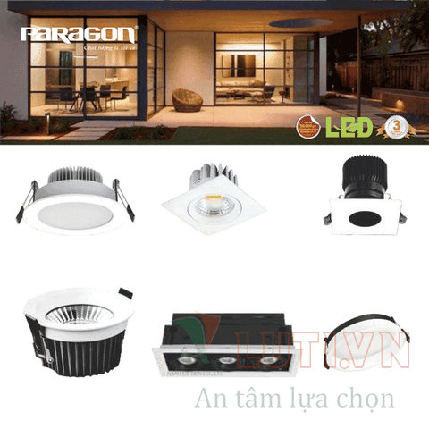 Đèn led âm trần Paragon