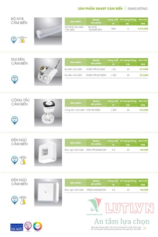 CATALOGUE ĐÈN LED RẠNG ĐÔNG NĂM 2021