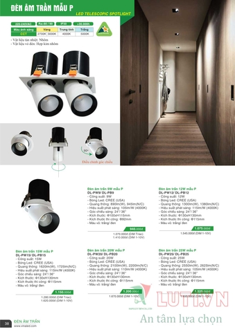 CATALOGUE BẢNG GIÁ ĐÈN LED VINALED 2021-2022