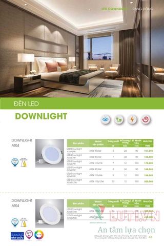 CATALOGUE ĐÈN LED RẠNG ĐÔNG NĂM 2021