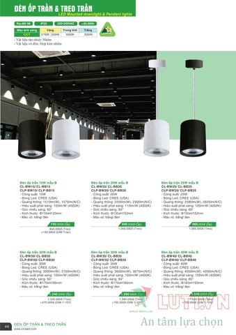 CATALOGUE BẢNG GIÁ ĐÈN LED VINALED 2021-2022