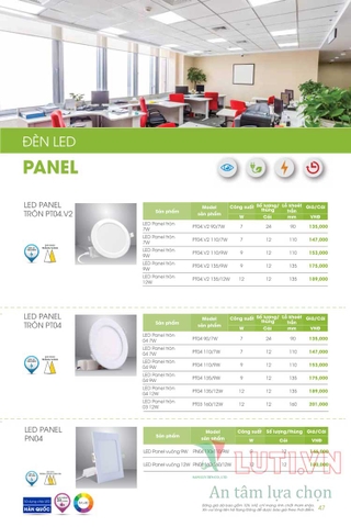 CATALOGUE ĐÈN LED RẠNG ĐÔNG NĂM 2021