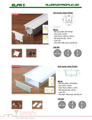 CATALOGUE ALUMINUM PROFILE LED