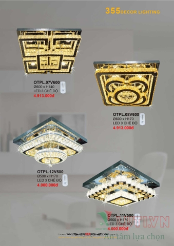 CATALOGUE BẢNG GIÁ ĐÈN LED TRANG TRÍ 355 NĂM 2021