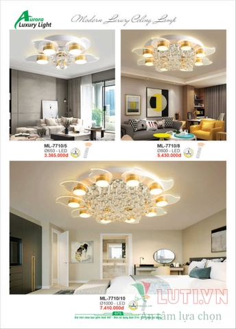 CATALOGUE BẢNG GIÁ ĐÈN LED TRANG TRÍ AURORA 2022