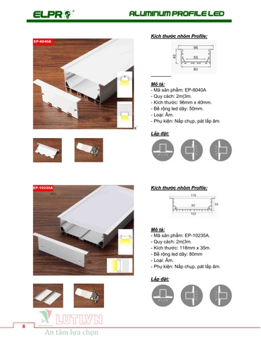 CATALOGUE ALUMINUM PROFILE LED