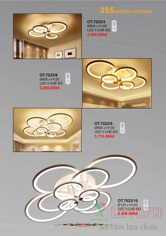 CATALOGUE BẢNG GIÁ ĐÈN LED TRANG TRÍ 355 NĂM 2021