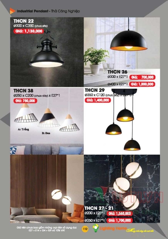 CATALOGUE ĐÈN TRANG TRÍ LIGHTING&HOME 2022 (P1)