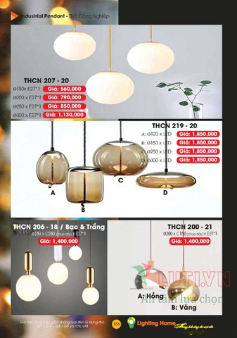 CATALOGUE ĐÈN TRANG TRÍ LIGHTING&HOME 2022 (P1)