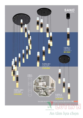 CATALOGUE BẢNG GIÁ ĐÈN LED TRANG TRÍ SANO 2021 (PHẦN 1)