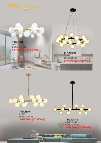 CATALOGUE BẢNG GIÁ ĐÈN LED TRANG TRÍ 355 NĂM 2021