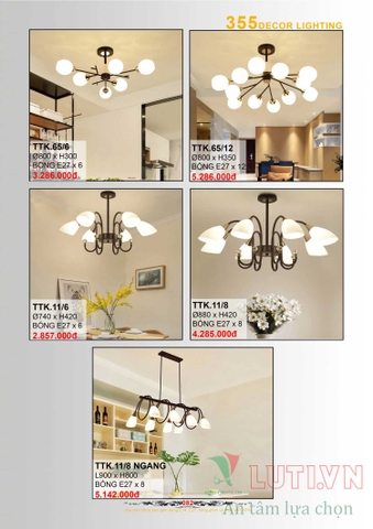 CATALOGUE BẢNG GIÁ ĐÈN LED TRANG TRÍ 355 NĂM 2021