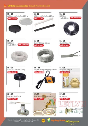 CATALOGUE ĐÈN TRANG TRÍ LIGHTING&HOME 2022 (P1)