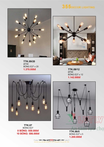 CATALOGUE BẢNG GIÁ ĐÈN LED TRANG TRÍ 355 NĂM 2021