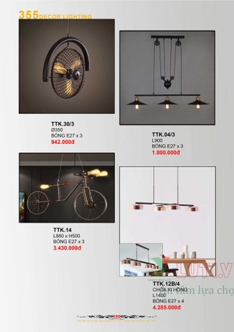 CATALOGUE BẢNG GIÁ ĐÈN LED TRANG TRÍ 355 NĂM 2021