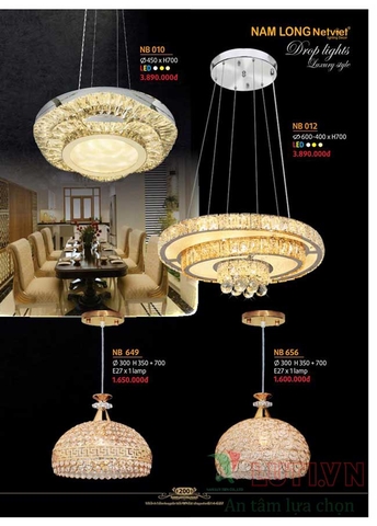 CATALOGUE BẢNG GIÁ ĐÈN LED TRANG TRÍ NAM LONG 2021 (PHẦN 1)