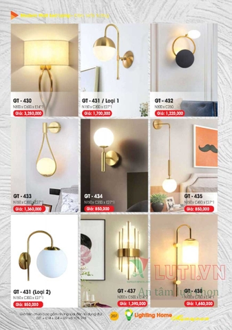 CATALOGUE ĐÈN TRANG TRÍ LIGHTING&HOME 2022 (P1)