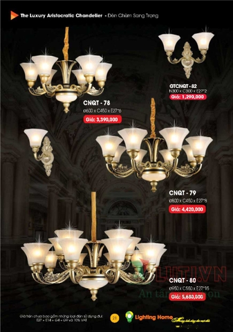 CATALOGUE ĐÈN TRANG TRÍ LIGHTING&HOME 2022 (P1)