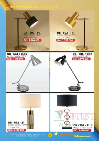 CATALOGUE ĐÈN TRANG TRÍ LIGHTING&HOME 2022 (P1)