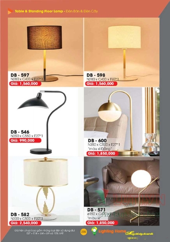 CATALOGUE ĐÈN TRANG TRÍ LIGHTING&HOME 2022 (P1)