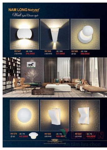 CATALOGUE BẢNG GIÁ ĐÈN LED TRANG TRÍ NAM LONG 2021 (PHẦN 2)