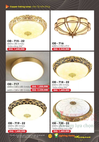 CATALOGUE ĐÈN TRANG TRÍ LIGHTING&HOME 2022 (P2)