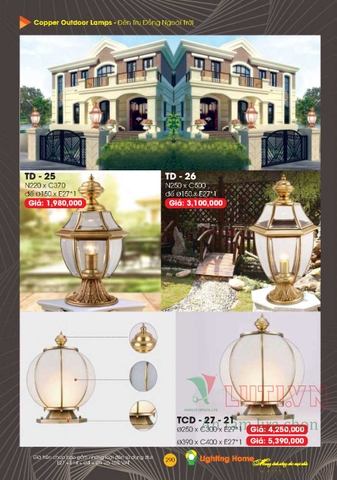 CATALOGUE ĐÈN TRANG TRÍ LIGHTING&HOME 2022 (P2)