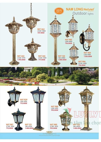 CATALOGUE BẢNG GIÁ ĐÈN LED TRANG TRÍ NAM LONG 2021 (PHẦN 2)