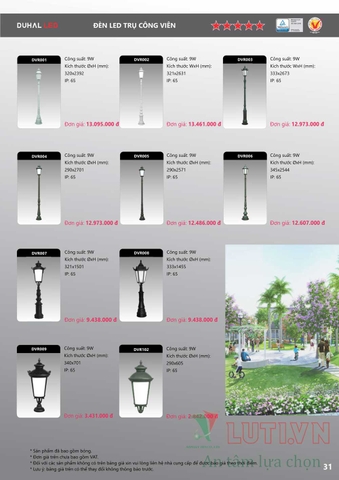 CATALOGUE BẢNG GIÁ ĐÈN LED DUHAL C (THÁNG 4/2021)