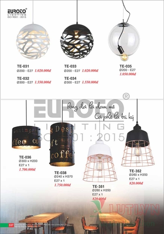 CATALOGUE ĐÈN TRANG TRÍ EUROTO 2022 (P2)