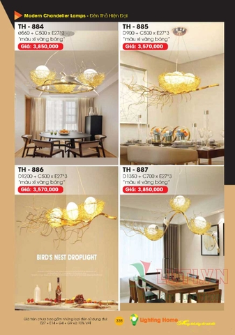 CATALOGUE ĐÈN TRANG TRÍ LIGHTING&HOME 2022 (P2)