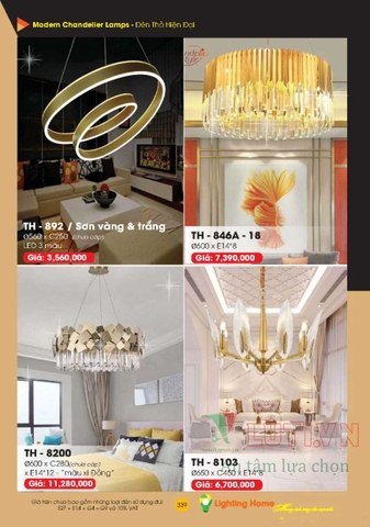 CATALOGUE ĐÈN TRANG TRÍ LIGHTING&HOME 2022 (P2)