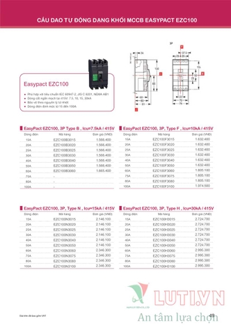 CATALOGUE BẢNG GIÁ THIẾT BỊ ĐIỆN SCHNEIDER NĂM 2021