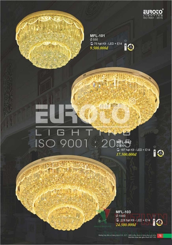 CATALOGUE BẢNG GIÁ ĐÈN TRANG TRÍ EUROTO 2022 (P1)