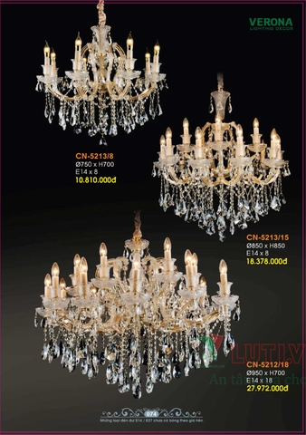 CATALOGUE BẢNG GIÁ ĐÈN LED TRANG TRÍ VERONA 2021 (PHẦN 1)