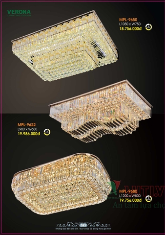 CATALOGUE BẢNG GIÁ ĐÈN LED TRANG TRÍ VERONA 2021 (PHẦN 1)