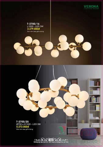 CATALOGUE BẢNG GIÁ ĐÈN LED TRANG TRÍ VERONA 2021 (PHẦN 1)