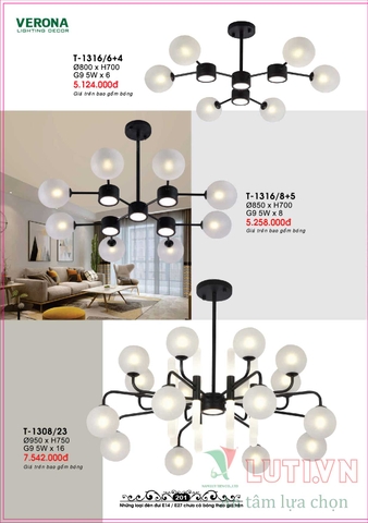 CATALOGUE BẢNG GIÁ ĐÈN LED TRANG TRÍ VERONA 2021 (PHẦN 1)