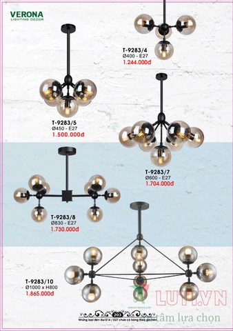 CATALOGUE BẢNG GIÁ ĐÈN LED TRANG TRÍ VERONA 2021 (PHẦN 1)
